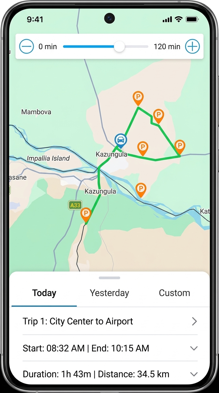 Route History & Parking